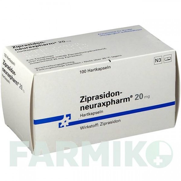 ЗИПРАЗИДОН (ZIPRASIDON) 20 мг капсулы 100 шт - Зипразидон NEURAXPHARM
