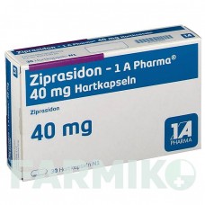 ЗИПРАЗИДОН (ZIPRASIDON) 40 мг капсулы 30 шт - Зипразидон 1 A PHARMA