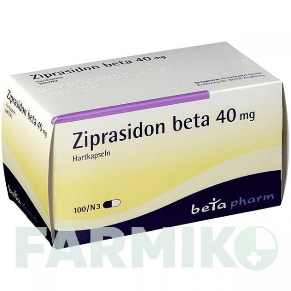 ЗИПРАЗИДОН (ZIPRASIDON) 40 мг капсулы 100 шт - Зипразидон BETAPHARM