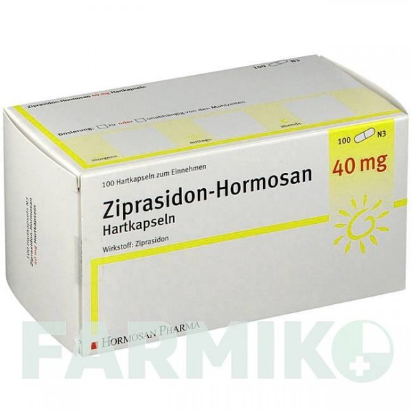 ЗИПРАЗИДОН (ZIPRASIDON) 40 мг капсули 60 шт - Зипразидон HORMOSAN PHARMA