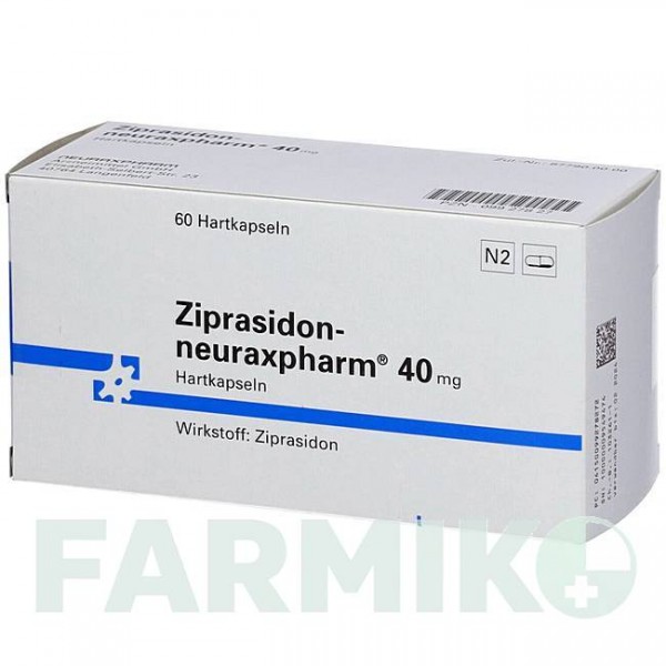 ЗИПРАЗИДОН (ZIPRASIDON) 40 мг капсулы 60 шт - Зипразидон NEURAXPHARM