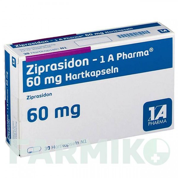 ЗИПРАЗИДОН (ZIPRASIDON) 60 мг капсулы 30 шт - Зипразидон 1 A PHARMA