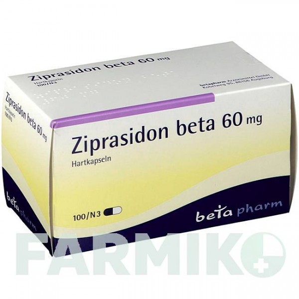 ЗИПРАЗИДОН (ZIPRASIDON) 60 мг капсули 100 шт - Зипразидон BETAPHARM