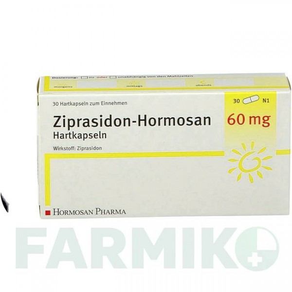 ЗИПРАЗИДОН (ZIPRASIDON) 60 мг капсулы 30 шт - Зипразидон HORMOSAN PHARMA
