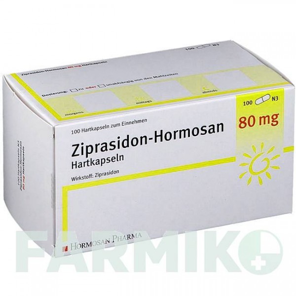 ЗИПРАЗИДОН (ZIPRASIDON) 80 мг капсули 100 шт - Зипразидон HORMOSAN PHARMA