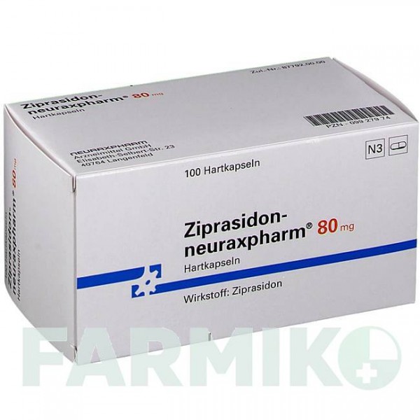 ЗИПРАЗИДОН (ZIPRASIDON) 80 мг капсулы 100 шт - Зипразидон NEURAXPHARM