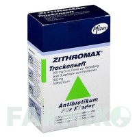 ЗИТРОМАКС (ZITHROMAX) 200 мг/5 мл 600 мг порошок 15 мл - Азитромицин PFIZER