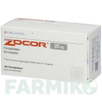 ЗОКОР (ZOCOR) 20 мг таблетки 100 шт - Симвастатин KOHLPHARMA