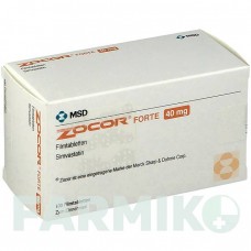 ЗОКОР (ZOCOR) 40 мг таблетки 100 шт - Симвастатин KOHLPHARMA