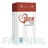 ЗОДИН (ZODIN) 1000 мг капсулы 28 шт - Омега-3 с жирными кислотами TROMMSDORFF
