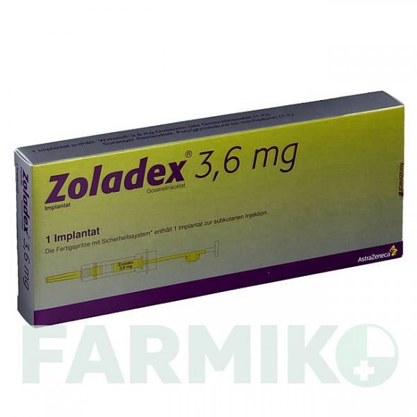 ЗОЛАДЕКС (ZOLADEX) 3,6 мг имплантат 1 шт - Гозерелин ASTRAZENECA