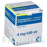 ЗОЛЕДРОНСАУР (ZOLEDRONSAURE) 4 мг/100 мл розчин 4 шт - Золедронова кислота 1 A PHARMA