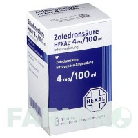 ЗОЛЕДРОНСАУР (ZOLEDRONSAURE) 4 мг/100 мл розчин 1 шт - Золедронова кислота HEXAL