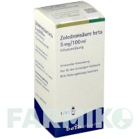 ЗОЛЕДРОНСАУР (ZOLEDRONSAURE) 5 мг/100 мл розчин 100 мл - Золедронова кислота BETAPHARM