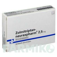 ЗОЛМИТРИПТАН (ZOLMITRIPTAN) 2,5 мг таблетки 3 шт - Золмитриптан NEURAXPHARM