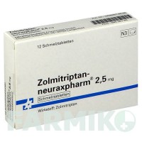 ЗОЛМІТРИПТАН (ZOLMITRIPTAN) 2,5 мг таблетки 12 шт - Золмітриптан NEURAXPHARM