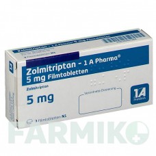ЗОЛМІТРИПТАН (ZOLMITRIPTAN) 5 мг таблетки 3 шт - Золмітриптан 1 A PHARMA
