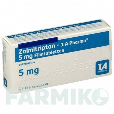 ЗОЛМІТРИПТАН (ZOLMITRIPTAN) 5 мг таблетки 6 шт - Золмітриптан 1 A PHARMA