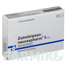 ЗОЛМИТРИПТАН (ZOLMITRIPTAN) 5 мг таблетки 12 шт - Золмитриптан NEURAXPHARM