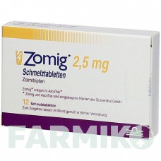 ЗОМІГ (ZOMIG) 2,5 мг таблетки 12 шт - Золмітриптан KOHLPHARMA