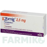 ЗОМІГ (ZOMIG) 2,5 мг таблетки 6 шт - Золмітриптан KOHLPHARMA