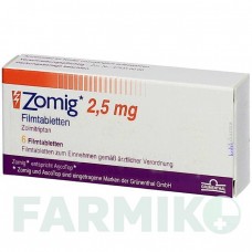 ЗОМІГ (ZOMIG) 2,5 мг таблетки 6 шт - Золмітриптан KOHLPHARMA