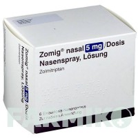 ЗОМИГ (ZOMIG) 5 мг/доза спрей 2 шт - Золмитриптан AXICORP PHARMA