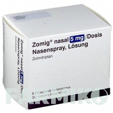 ЗОМІГ (ZOMIG) 5 мг/доза спрей 2 шт - Золмітриптан AXICORP PHARMA