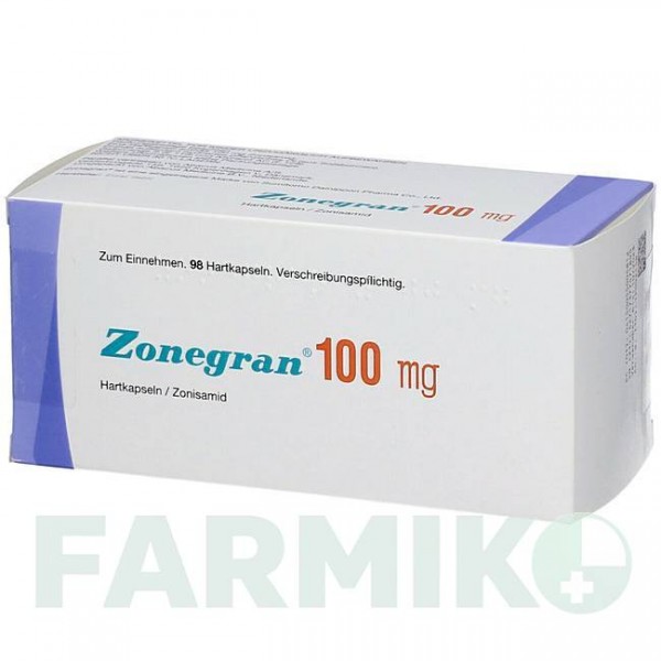 ЗОНЕГРАН (ZONEGRAN) 100 мг капсулы 98 шт - Зонисамид ABACUS MEDICINE