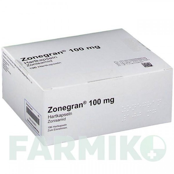 ЗОНЕГРАН (ZONEGRAN) 100 мг капсулы 196 шт - Зонисамид ABACUS MEDICINE