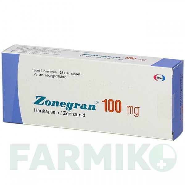 ЗОНЕГРАН (ZONEGRAN) 100 мг капсули 28 шт - Зонісамід AMDIPHARM