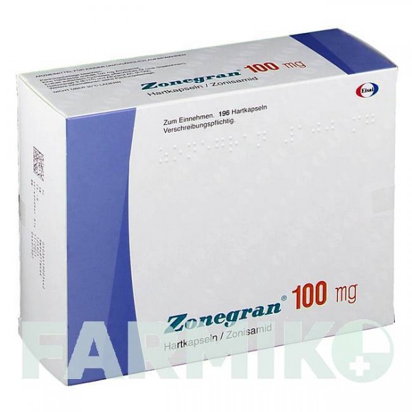 ЗОНЕГРАН (ZONEGRAN) 100 мг капсулы 196 шт - Зонисамид AMDIPHARM
