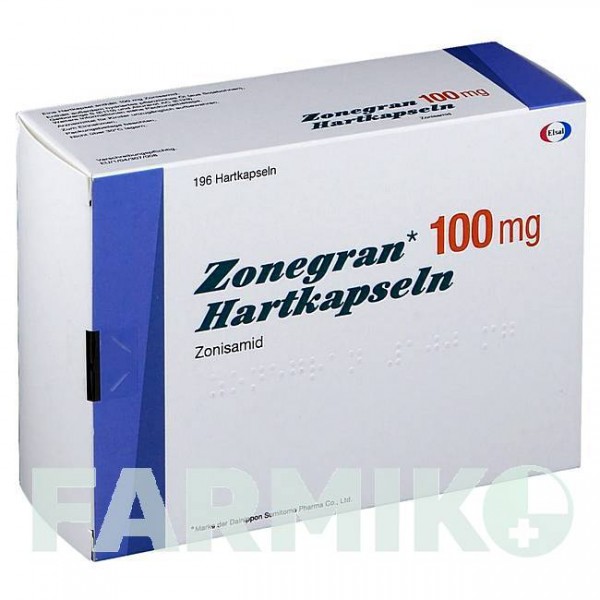 ЗОНЕГРАН (ZONEGRAN) 100 мг капсули 98 шт - Зонісамід EMRA-MED