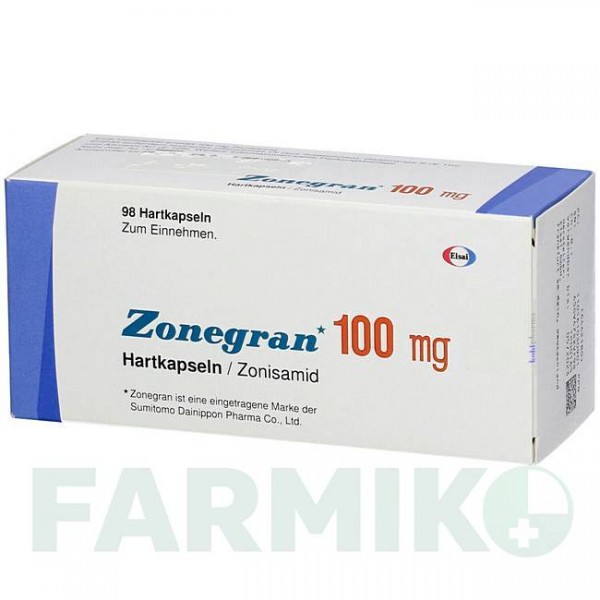 ЗОНЕГРАН (ZONEGRAN) 100 мг капсули 98 шт - Зонісамід KOHLPHARMA