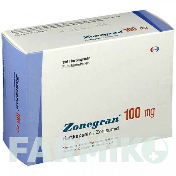 ЗОНЕГРАН (ZONEGRAN) 100 мг капсулы 196 шт - Зонисамид KOHLPHARMA