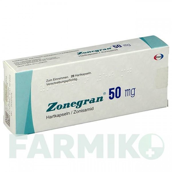 ЗОНЕГРАН (ZONEGRAN) 50 мг капсулы 28 шт - Зонисамид AMDIPHARM
