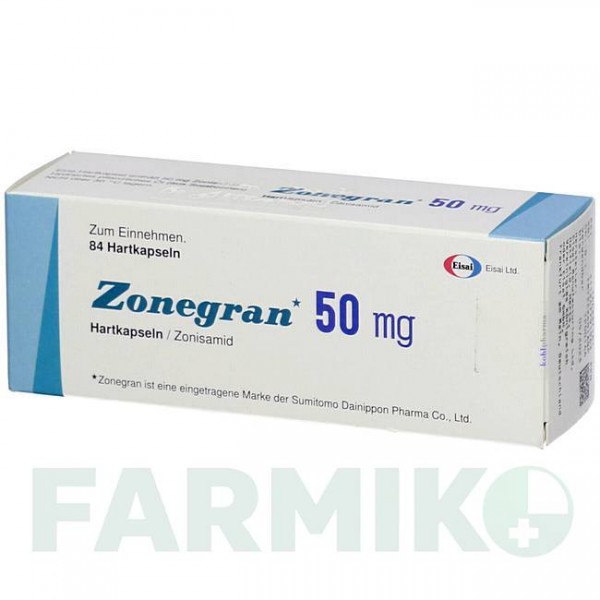 ЗОНЕГРАН (ZONEGRAN) 50 мг капсули 84 шт - Зонісамід KOHLPHARMA