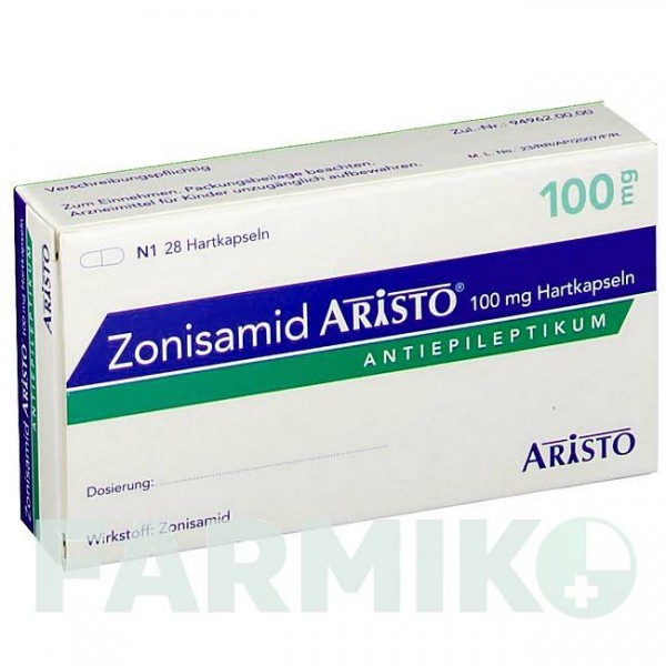 ЗОНІСАМІД (ZONISAMID) 100 мг капсули 28 шт - Зонісамід ARISTO PHARMA