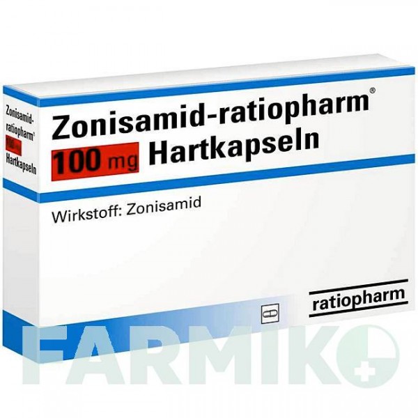 ЗОНІСАМІД (ZONISAMID) 100 мг капсули 98 шт - Зонісамід RATIOPHARM