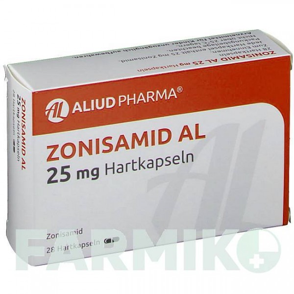 ЗОНІСАМІД (ZONISAMID) 25 мг капсули 28 шт - Зонісамід ALIUD PHARMA