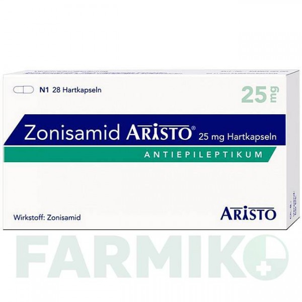 ЗОНІСАМІД (ZONISAMID) 25 мг капсули 28 шт - Зонісамід ARISTO PHARMA