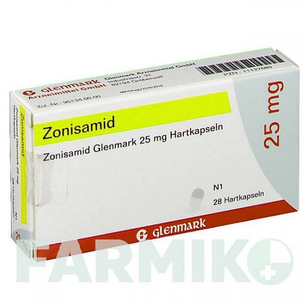 ЗОНІСАМІД (ZONISAMID) 25 мг капсули 28 шт - Зонісамід GLENMARK