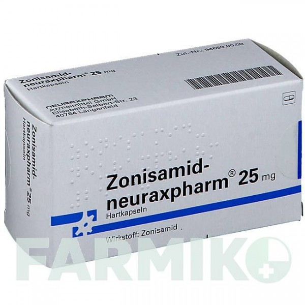 ЗОНІСАМІД (ZONISAMID) 25 мг капсули 28 шт - Зонісамід NEURAXPHARM