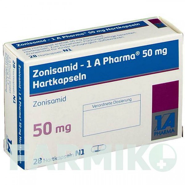 ЗОНІСАМІД (ZONISAMID) 50 мг капсули 28 шт - Зонісамід 1 A PHARMA