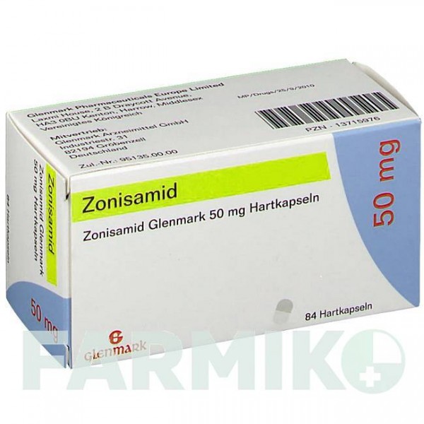 ЗОНІСАМІД (ZONISAMID) 50 мг капсули 84 шт - Зонісамід GLENMARK