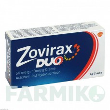 ЗОВИРАКС (ZOVIRAX) 50 мг/г/10 мг/г крем 2 г - Гидрокортизон, Ацикловир GLAXOSMITHKLINE