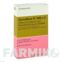 ЗИМАФЛУОР (ZYMAFLUOR) 500 таблетки 90 шт - Колекальциферол, Фторид натрію MEDA PHARMA