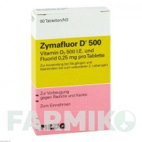 ЗИМАФЛУОР (ZYMAFLUOR) 500 таблетки 90 шт - Колекальциферол, Фторид натрію MEDA PHARMA