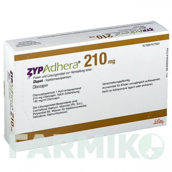ЗІПАДЕРА (ZYPADHERA) 210 мг порошок 1 набор - Оланзапін LILLY