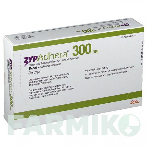 ЗІПАДЕРА (ZYPADHERA) 300 мг порошок 1 набор - Оланзапін LILLY